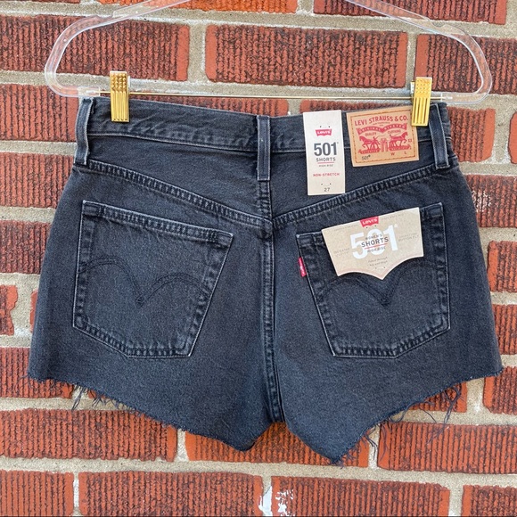 Levi’s 501 High-Rise Denim Cut Off Jean Shorts - Picture 10 of 15
